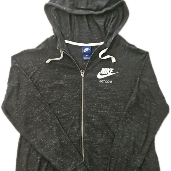 Nike Hoodie Men L /Women XL Gray Y2k Boho Cottage Grunge Normcore[1C] - Picture 14 of 16